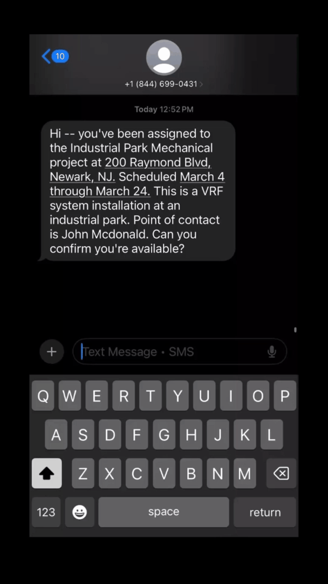 Forge conversation running field operations